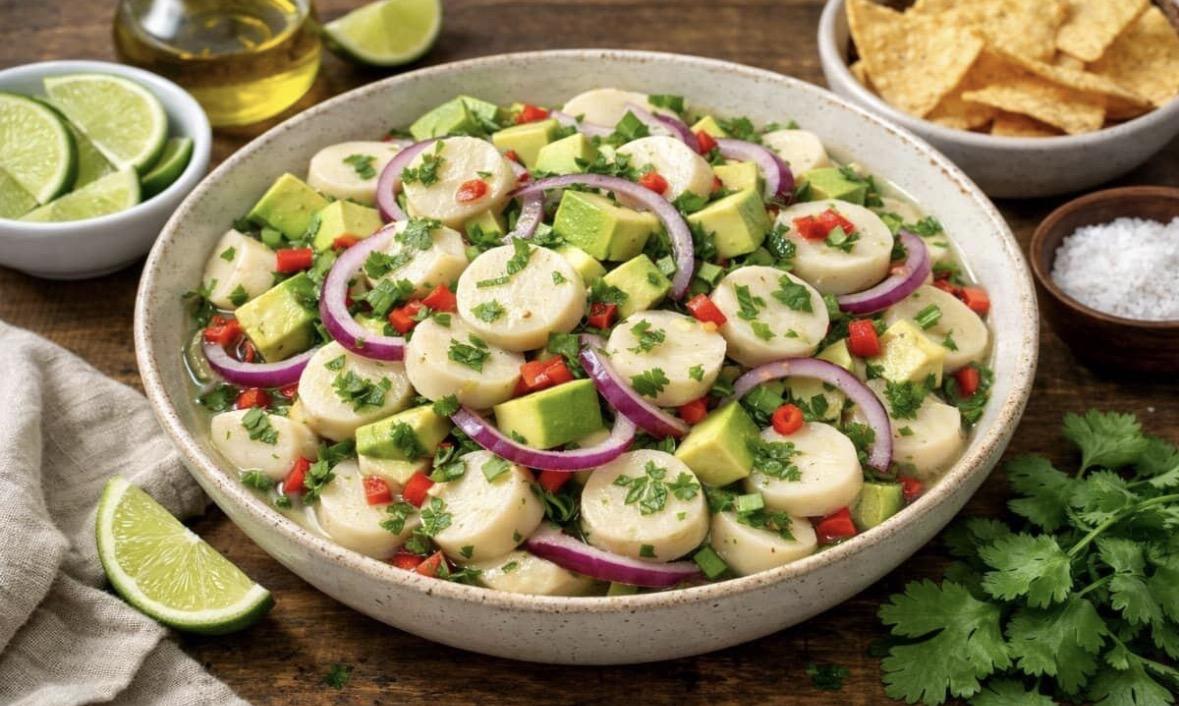 Ceviche Vegano de Palmito y Mango