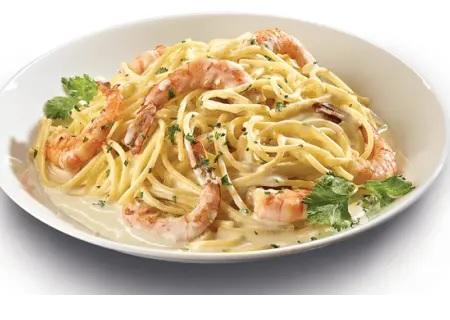 Pasta con camarones